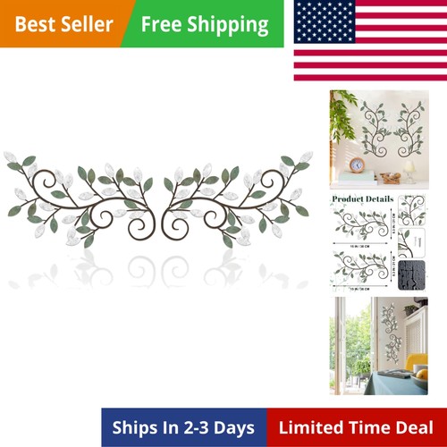 Pieces metal tree leaf wall - pieces,