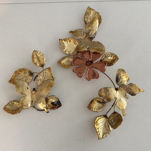 Vintage mcm brass copper wall - vintage,