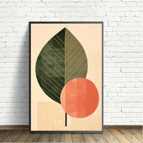 Geometric leaf circle - leaf,