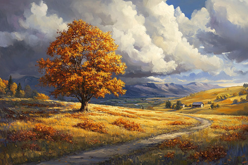 Autumn leaves tree valley - leaves,