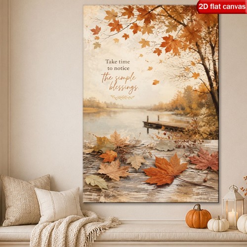 Simple blessings maple leaf - simple,