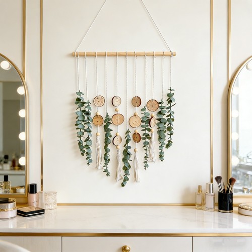 Artificial eucalyptus wall - artificial,