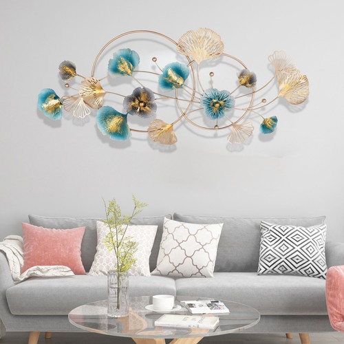 Ginkgo leaf metal wall - 3d,